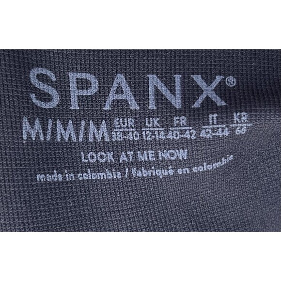 SPANX Look At Me Now Leggings In Very Black Women’s Size Medium Lounge - Picture 6 of 8